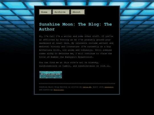 Blog/about screenshot