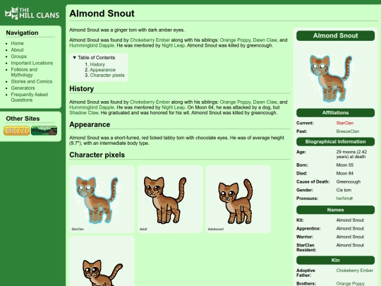 cats/almond snout screenshot