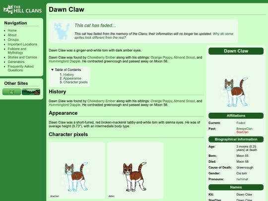 cats/dawn claw screenshot