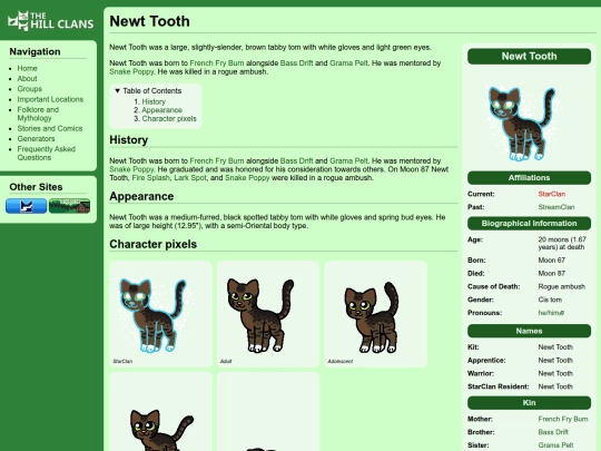 cats/newt tooth screenshot
