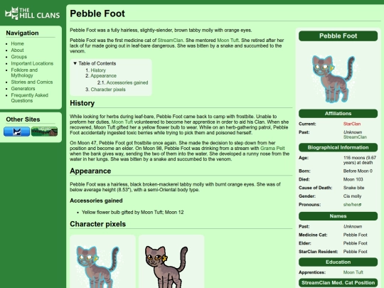 cats/pebble foot screenshot