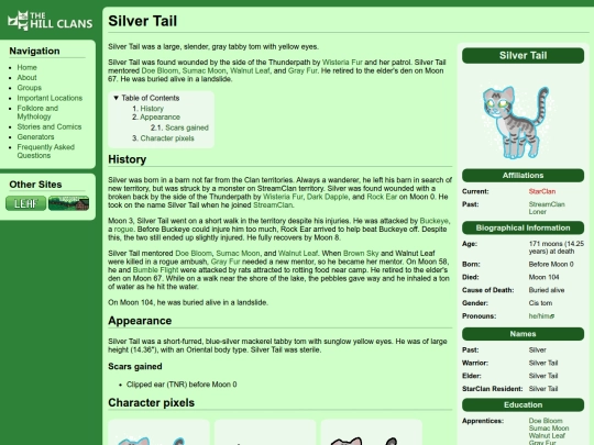 cats/silver tail screenshot