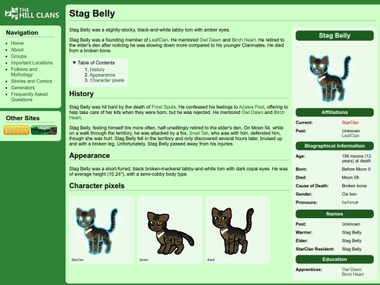 cats/stag belly screenshot