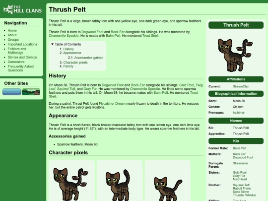 cats/thrush pelt screenshot