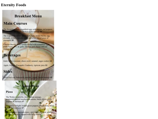 restaurantmenu screenshot