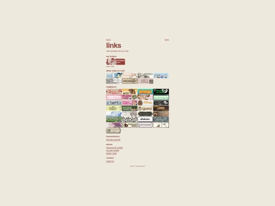 links screenshot