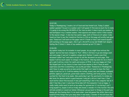 Misc/Personal_projects screenshot