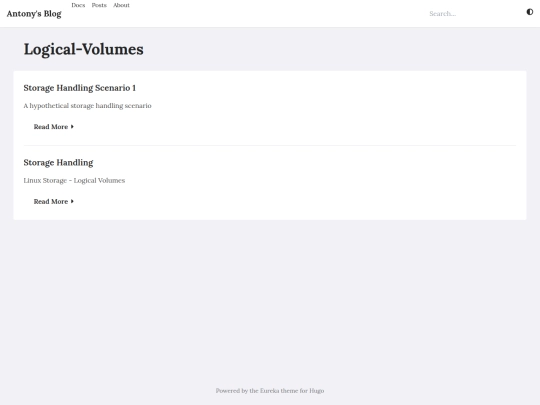 tags/logical-volumes screenshot