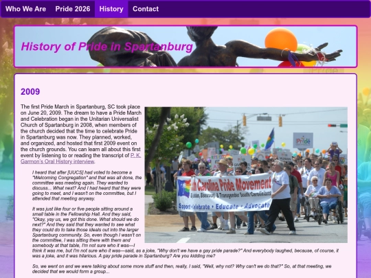 history screenshot