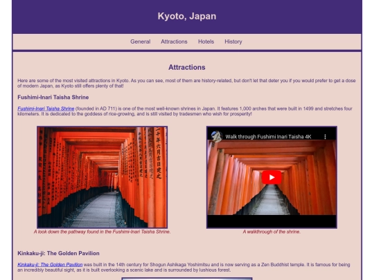 attractions screenshot