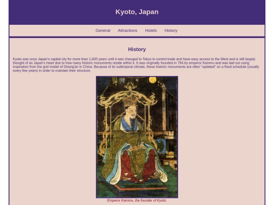 history screenshot