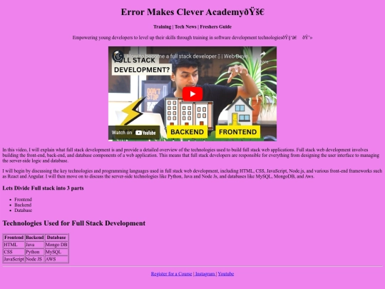 course/findex screenshot