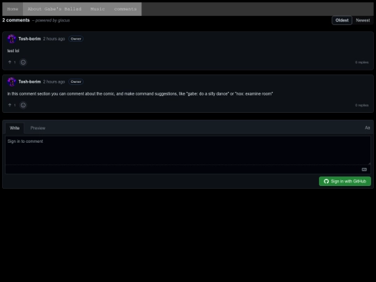 comments screenshot