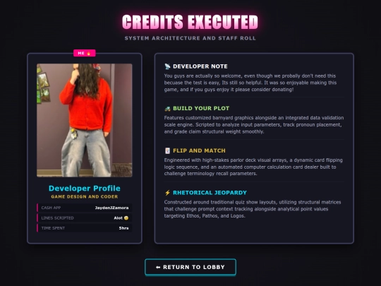 credits screenshot