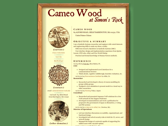 Simons-Rock/resume screenshot
