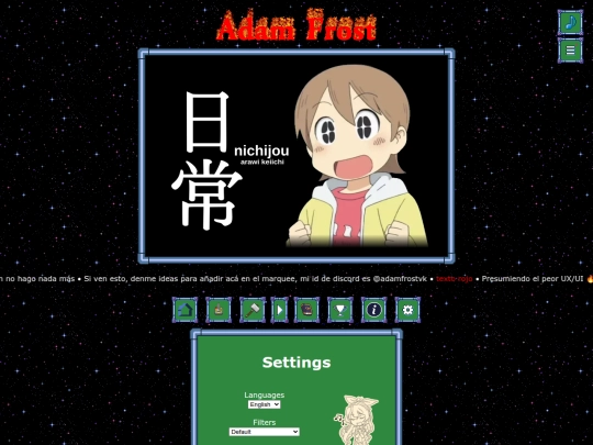 settings screenshot