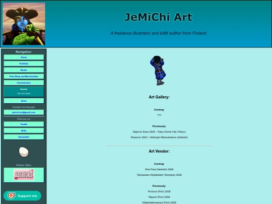 events screenshot