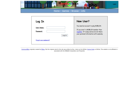 login screenshot