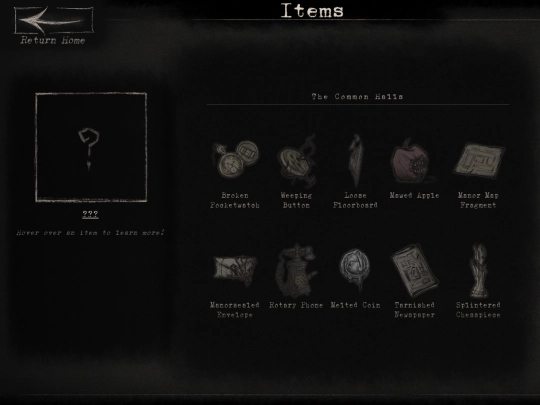 Lore/Items screenshot