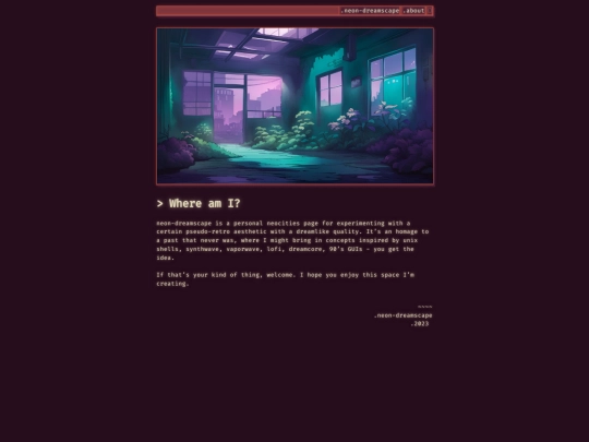 pages/about screenshot