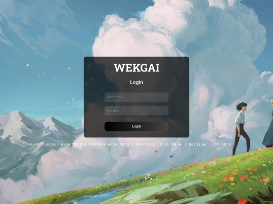 login screenshot