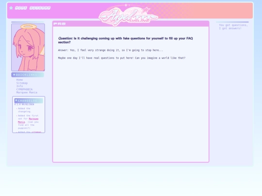 faq screenshot