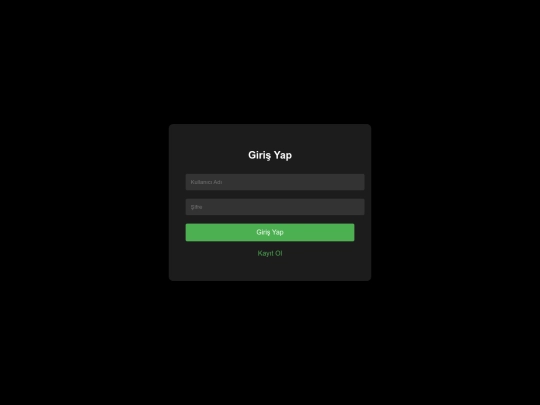 login screenshot