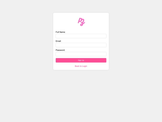 Pinkzing/Sign-Up screenshot