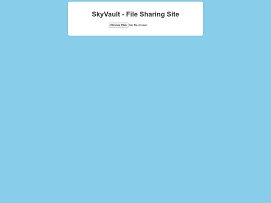 SkyVault screenshot