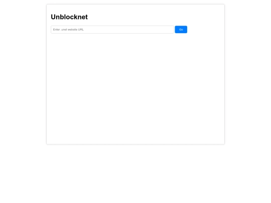 Unblocknet screenshot