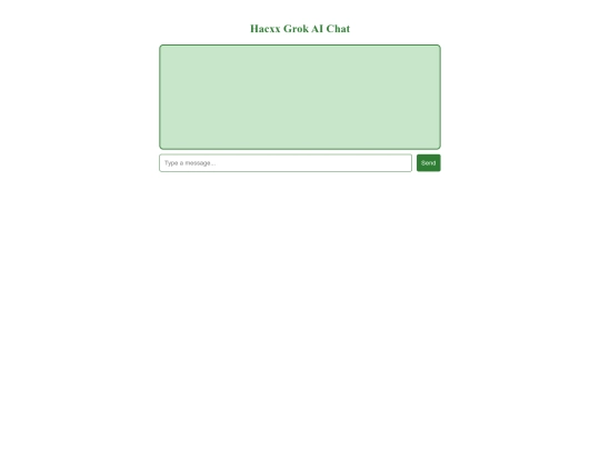 Hacxx Grok AI Chat V1 screenshot