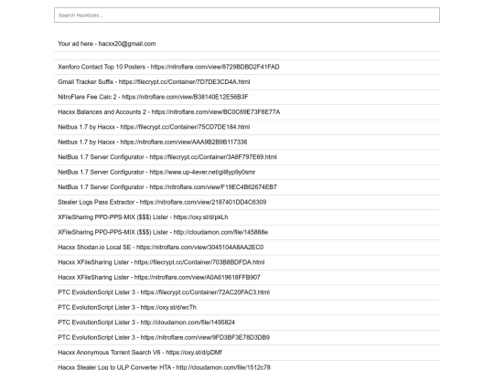 Hacxx Hacktools Search Engine 4 screenshot