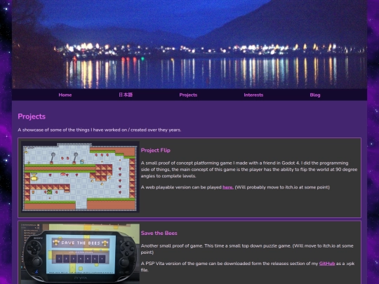 projects screenshot