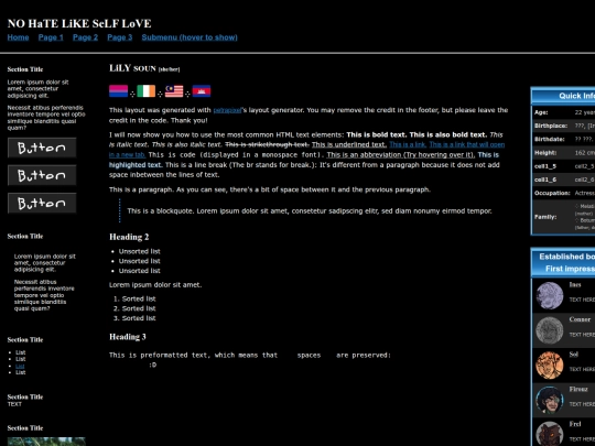 cast/lily screenshot