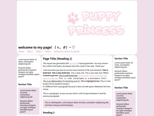 index screenshot