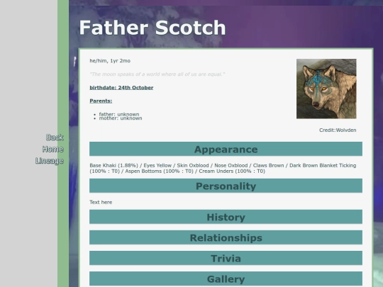 fathers/scotch screenshot