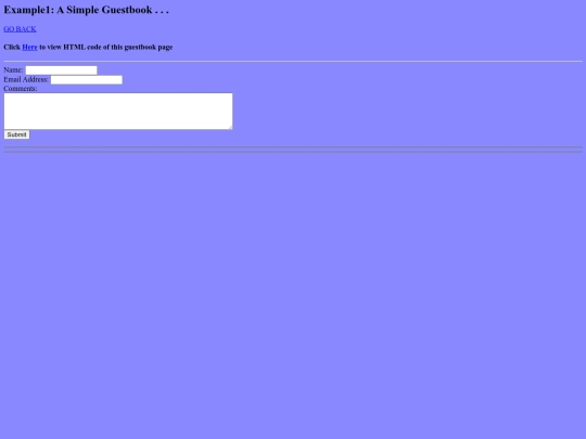 guestbook screenshot