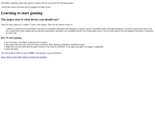 hobby screenshot