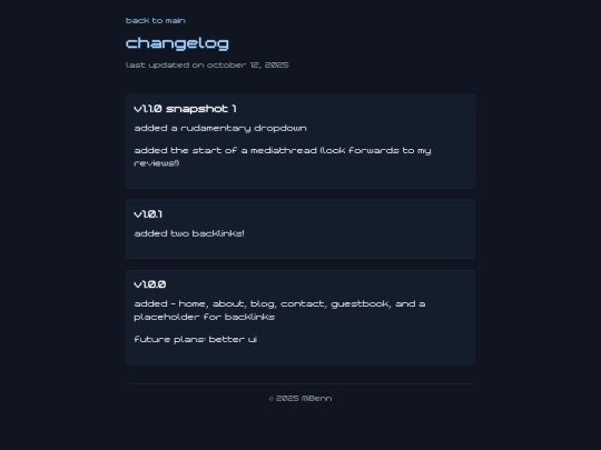 changelog screenshot
