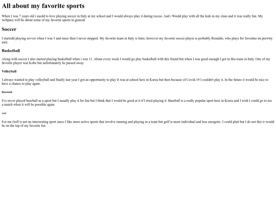Sports screenshot