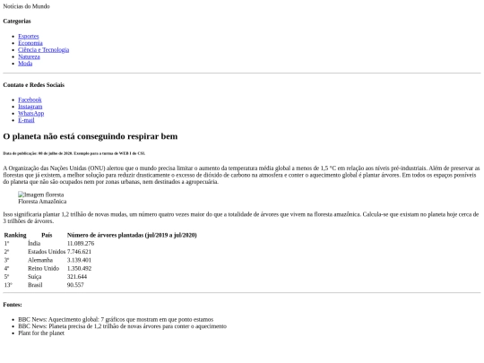 testesite screenshot