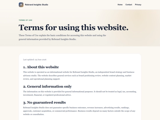 terms screenshot