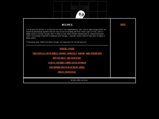 recipes screenshot