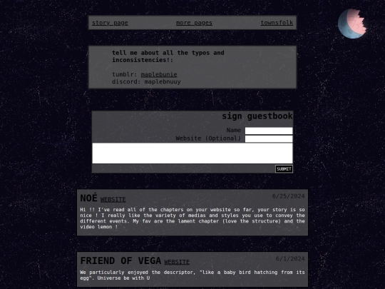 guestbook screenshot