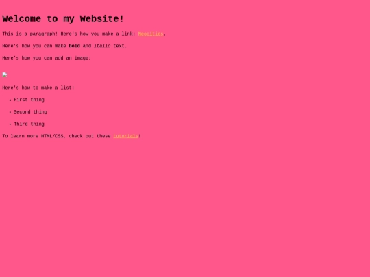 links screenshot