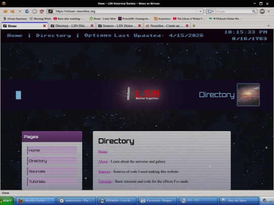 Pages/directory screenshot