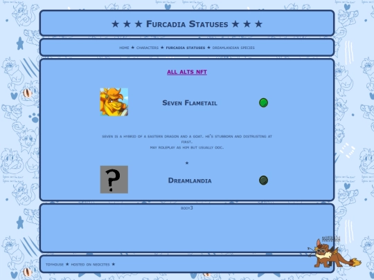 Furcadia_statuses screenshot