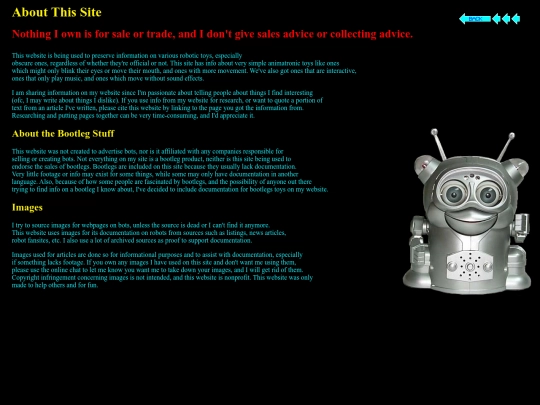aboutsite screenshot