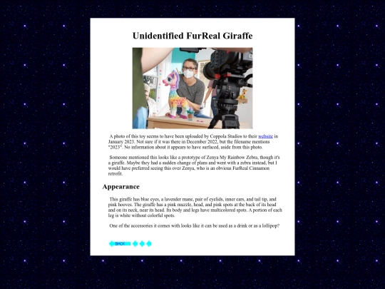 hasbro/furrealgiraffe screenshot