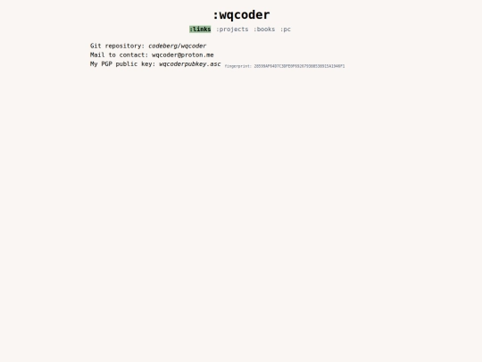 links screenshot